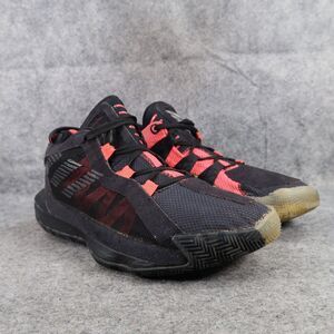 Adidas Shoes Mens 8 Athletic Trainers Dame 6 Basketball Sneakers Black Red Mid